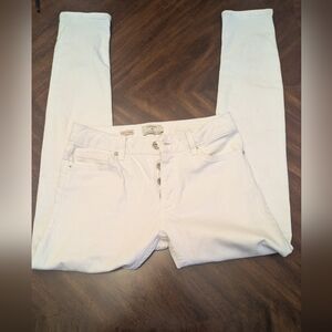 Topman Women's Cream Skinny Pants Sz 28 Excellent Condition
